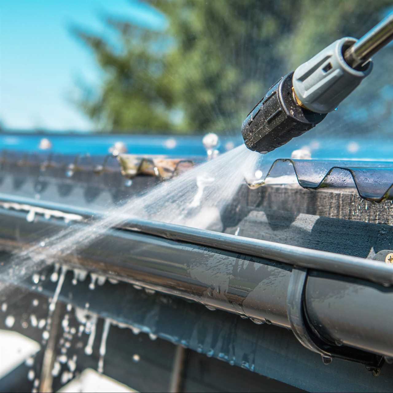 Rain Gutters Pressure Cleaning