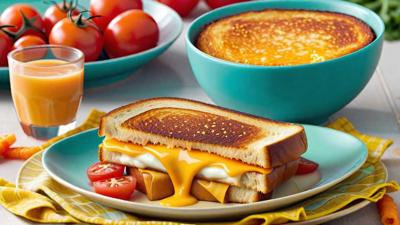 Classic American Grilled Cheese Sandwich for Kids