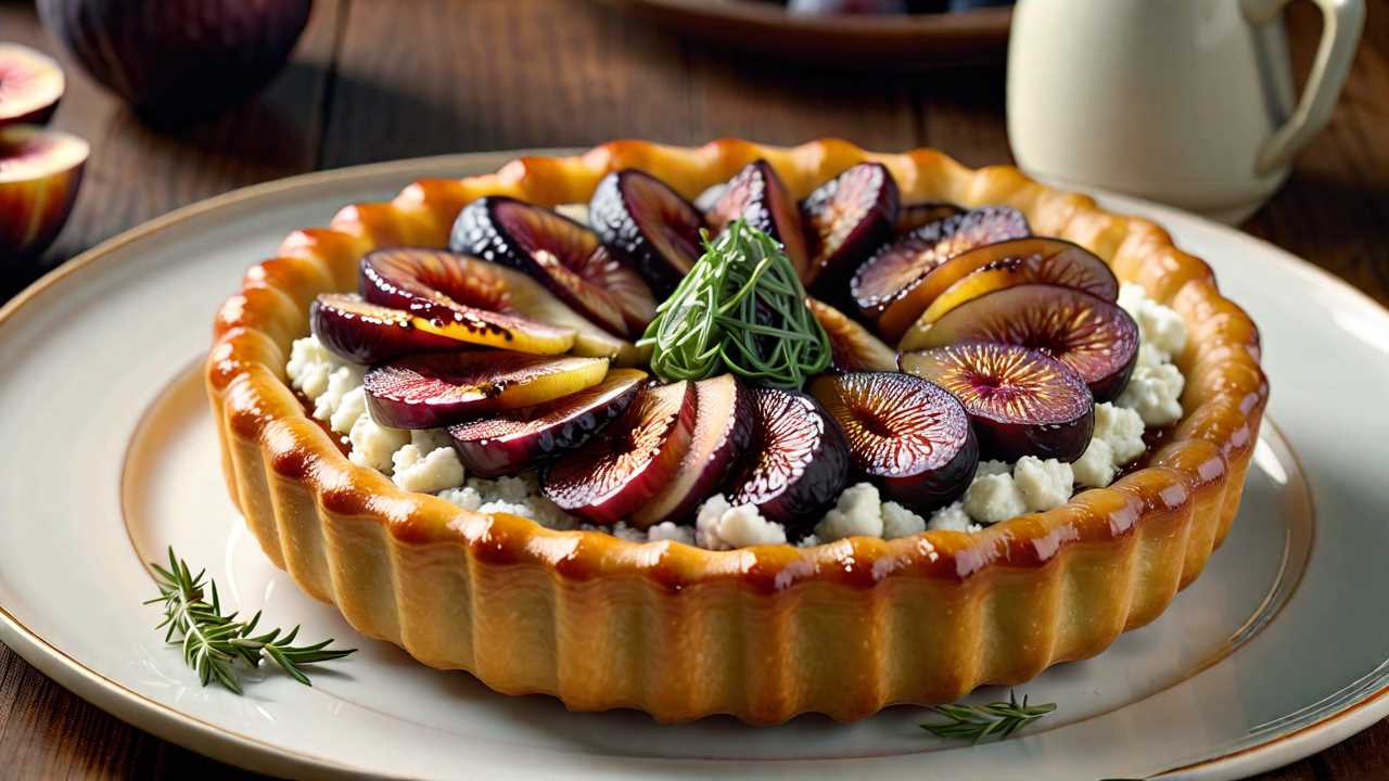 Prosciutto-Wrapped Fig and Goat Cheese Tart