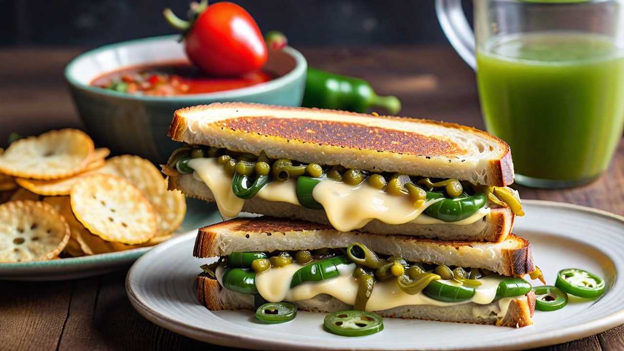 Gluten-Free Monterey Jack and Green Chile Grilled Cheese Sandwich