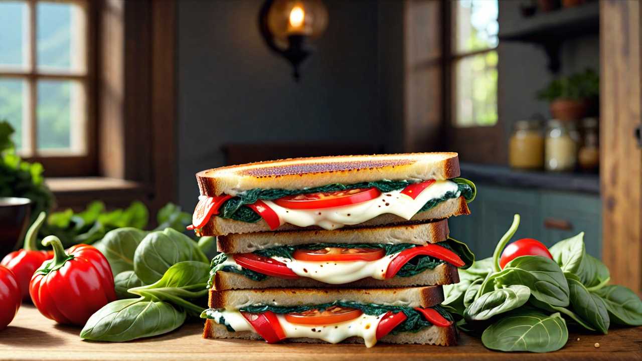 Mediterranean Veggie Grilled Cheese on Gluten-Free Bread
