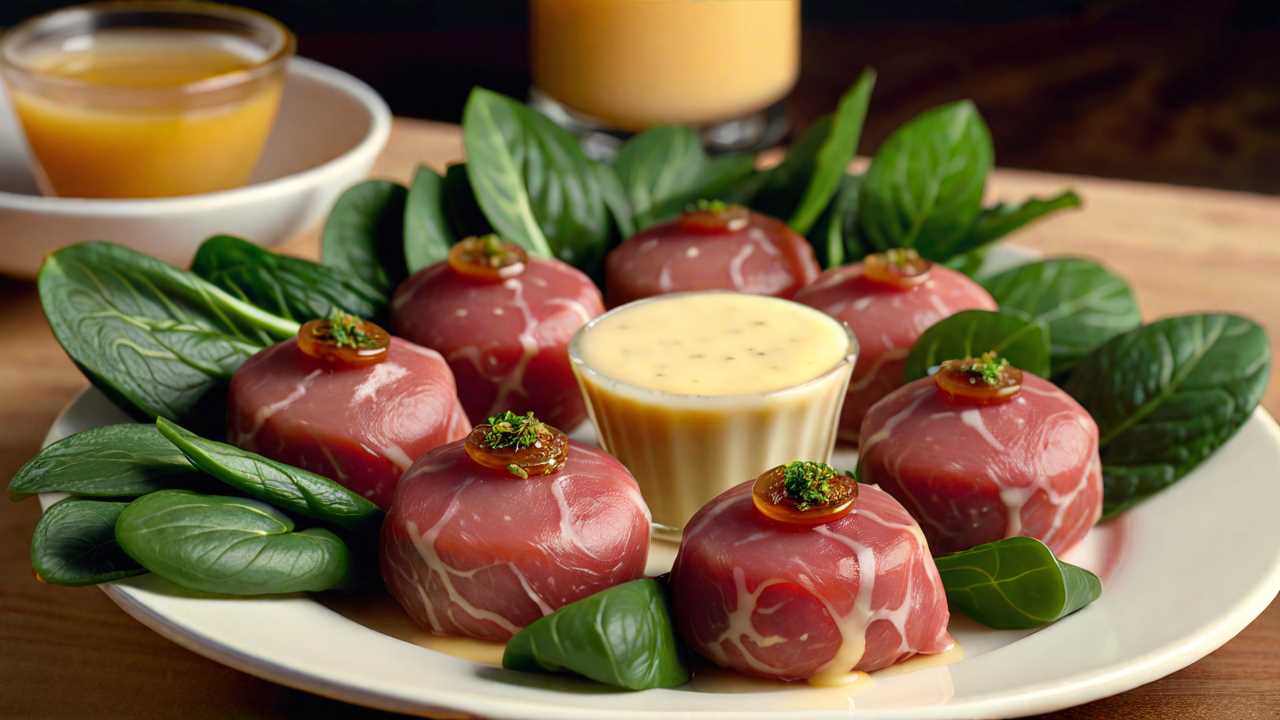 Gouda and Salami Bites with Honey Mustard