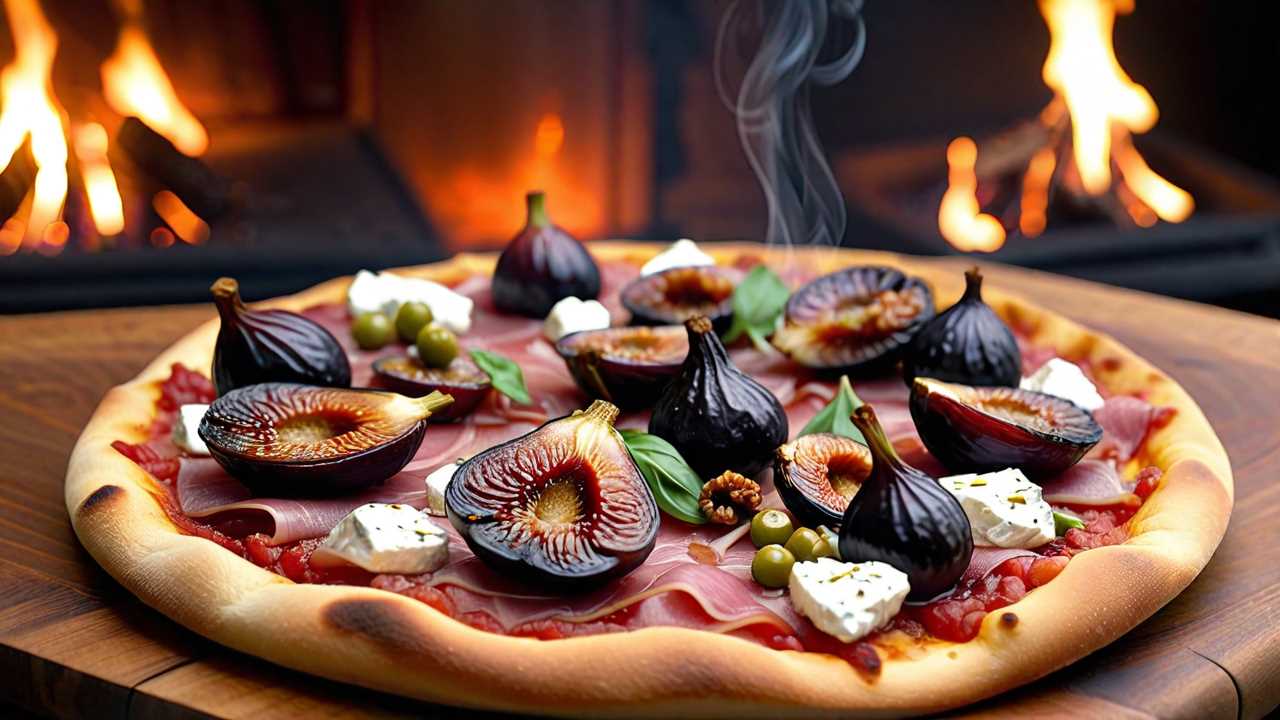 Roasted Fig, Goat Cheese, and Serrano Ham Pizza