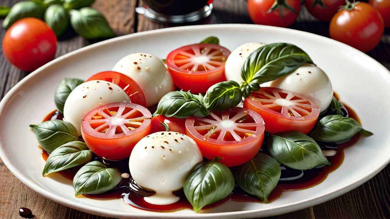 Caprese Salad with Balsamic Reduction