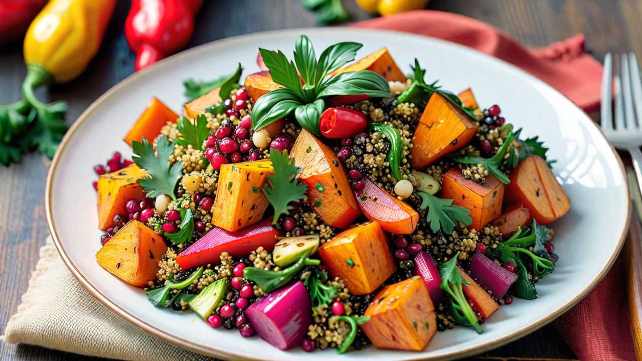 Roasted Vegetable and Quinoa Salad