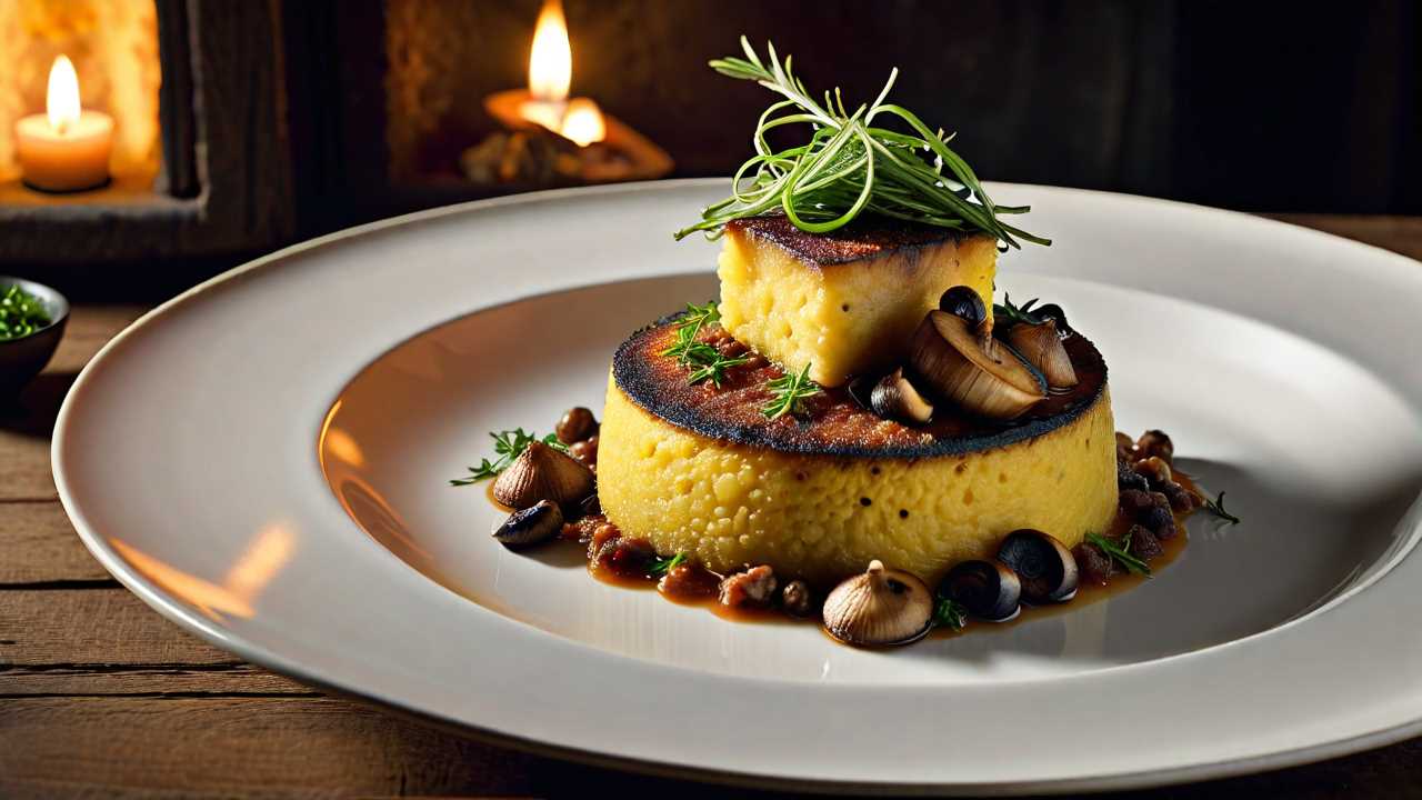 Grilled Polenta with Mushroom Ragout