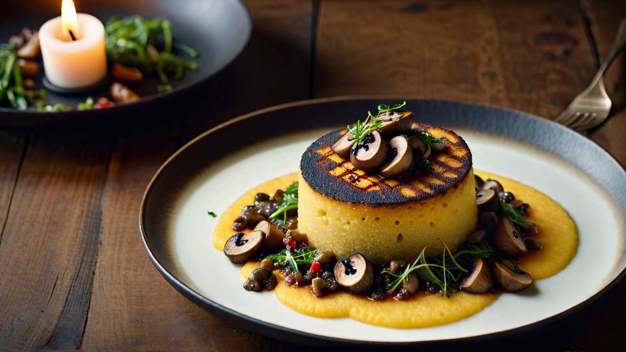Grilled Polenta with Mushroom Ragout