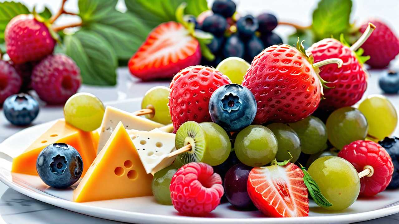 Fruit and Cheese Skewers