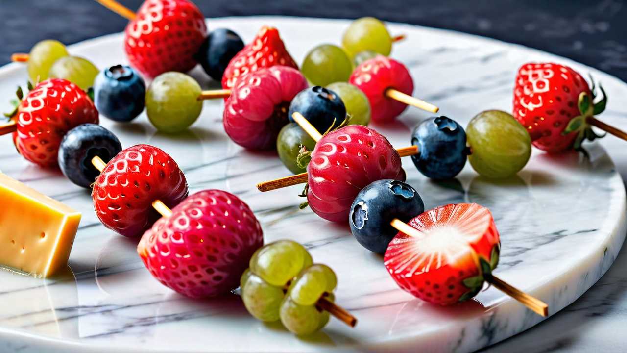 Fruit and Cheese Skewers