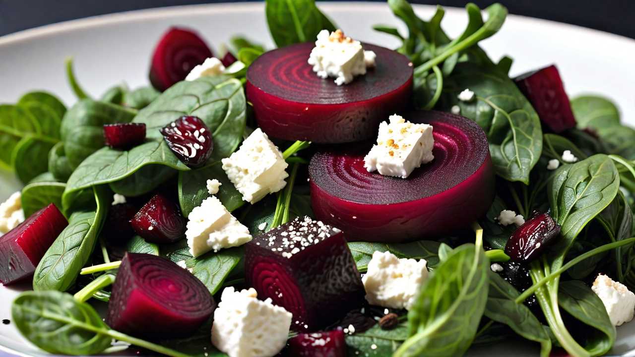 Roasted Beet and Goat Cheese Salad