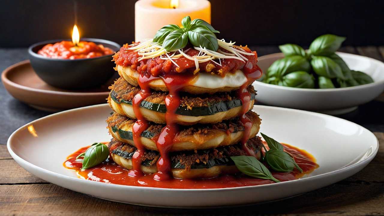 Eggplant Parmesan Stacks