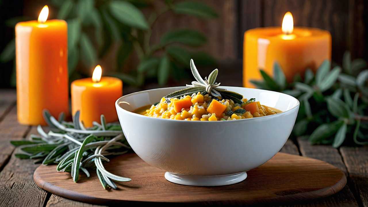 Butternut Squash Risotto with Sage