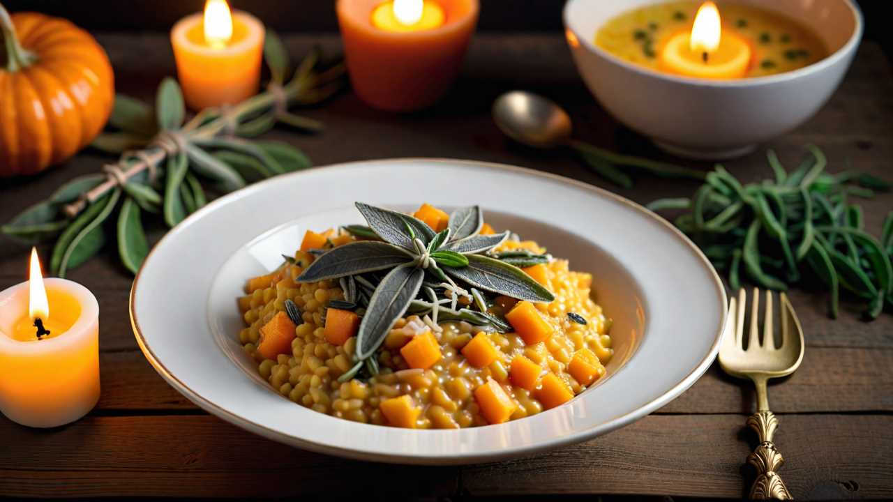Butternut Squash Risotto with Sage