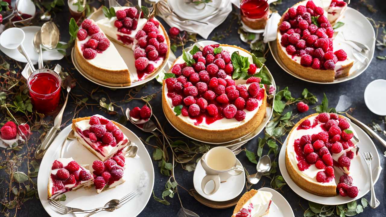 Ricotta Cheesecake with Raspberry Sauce
