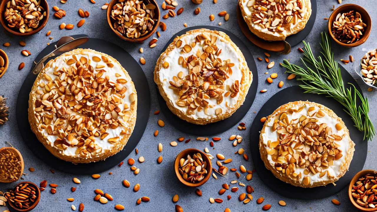 Baked Brie with Honey and Almonds