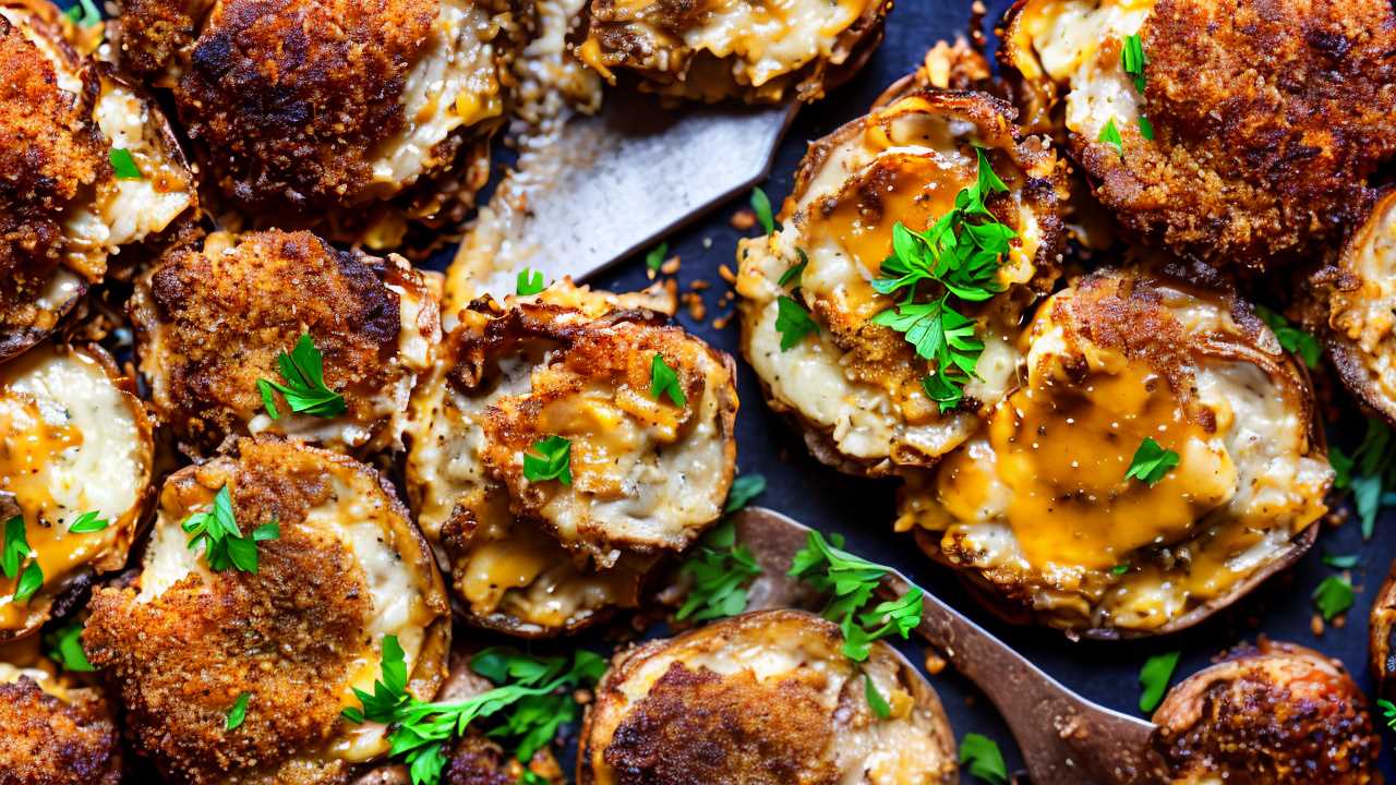Gouda Stuffed Mushrooms