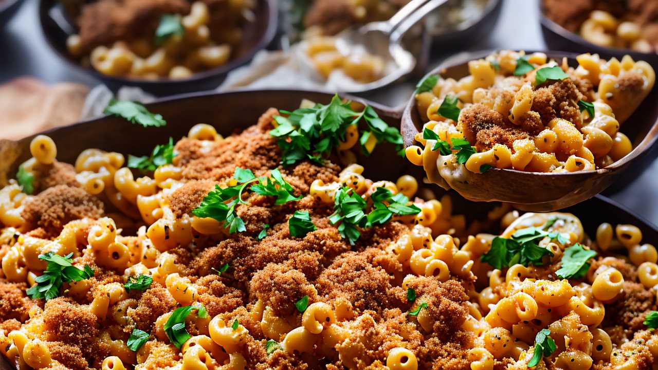 Gluten-Free Mac and Cheese with Almond Flour Breadcrumb Topping