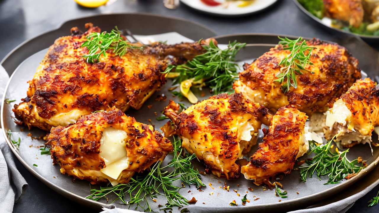 Gruyere and Ham Stuffed Chicken Breast