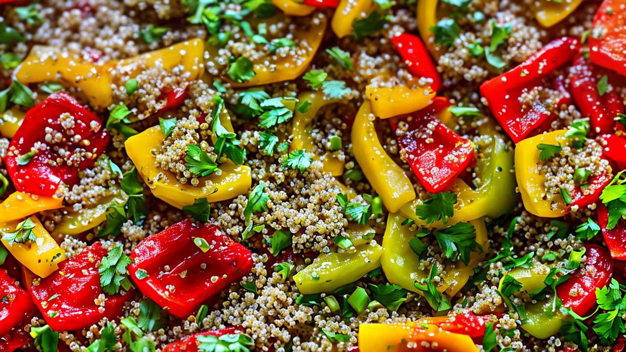 Gluten-Free Quinoa and Cheese Stuffed Peppers