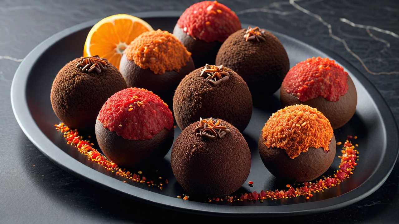 Zesty Pepperoni Chocolate Truffles