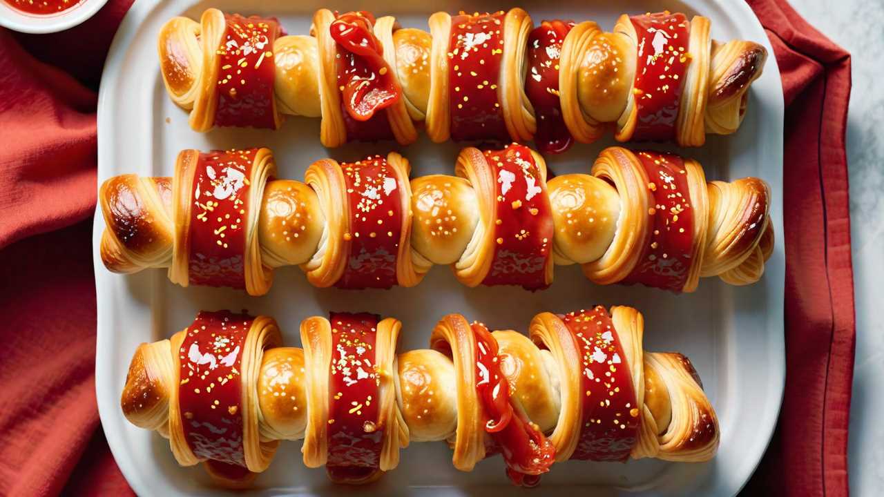 Pepperoni and Cheese Puff Pastry Twists