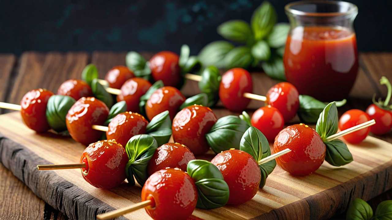 Crispy Pepperoni CheeseBall Skewers