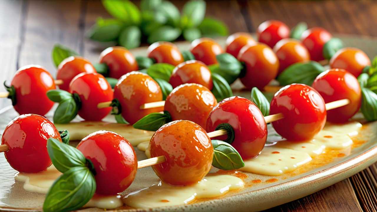 Crispy Pepperoni CheeseBall Skewers