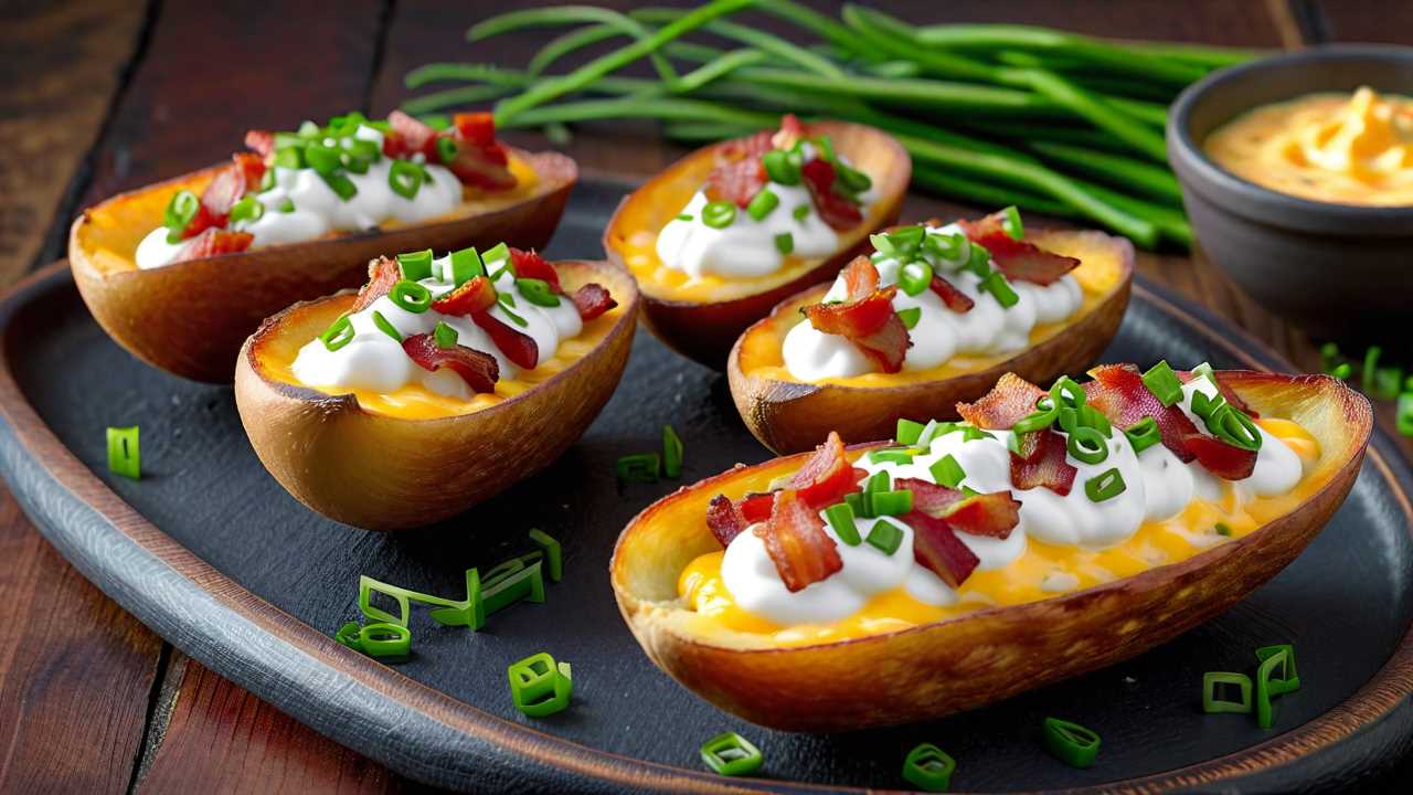 Loaded Cheesy Potato Skins