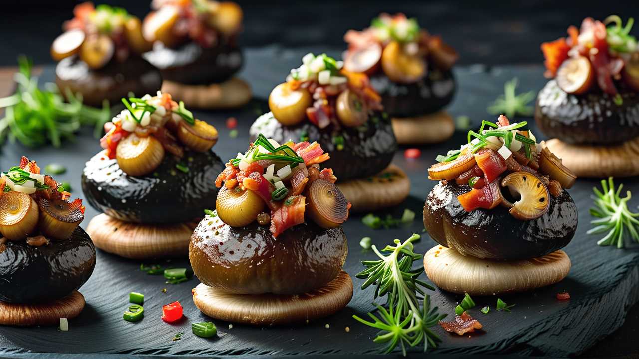 Spicy Pepper Jack Stuffed Mushrooms