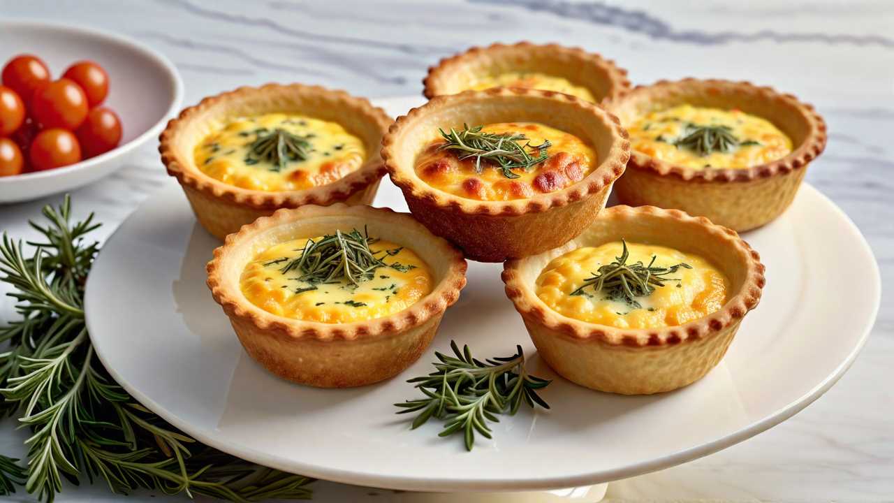 Savory Swiss Cheese Mini Quiches