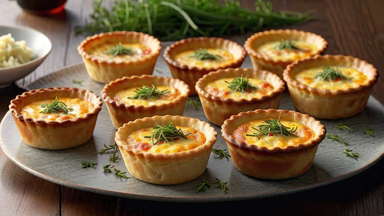 Savory Swiss Cheese Mini Quiches