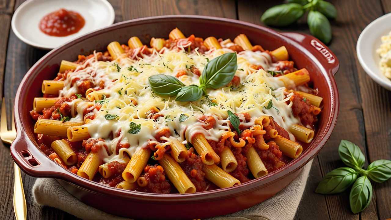 Baked Ziti with Four Cheeses