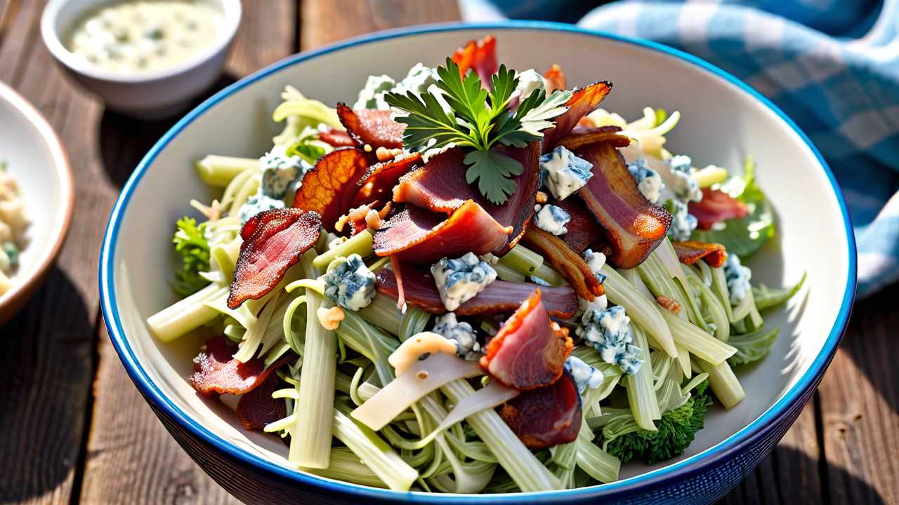 Bacon and Blue Cheese Coleslaw