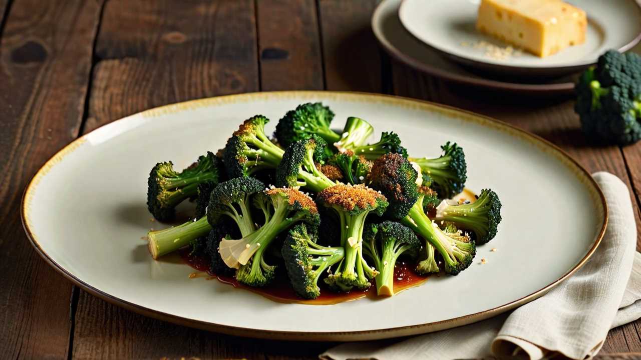 Roasted Broccoli with Parmesan Crust