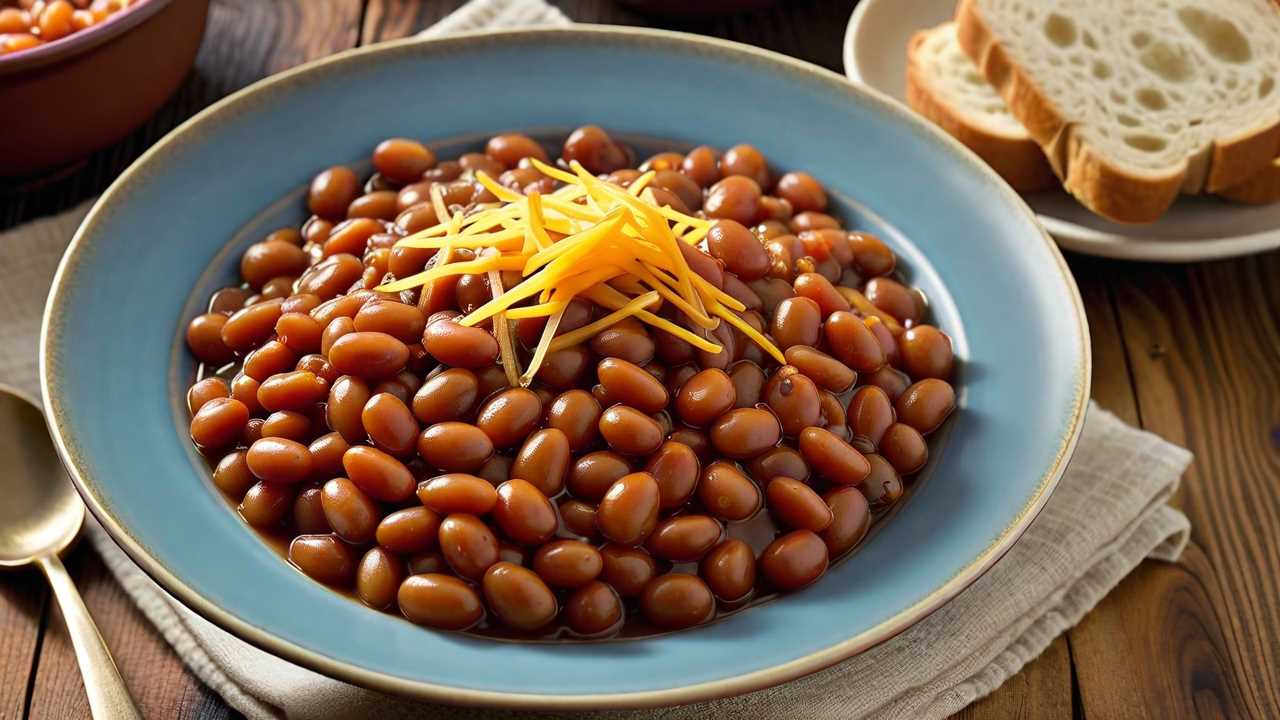 Baked Beans with a Hint of Maple and Cheddar